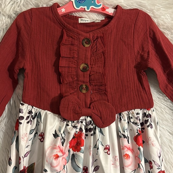 NWT Long sleeve dress Size 3T - Picture 2 of 6